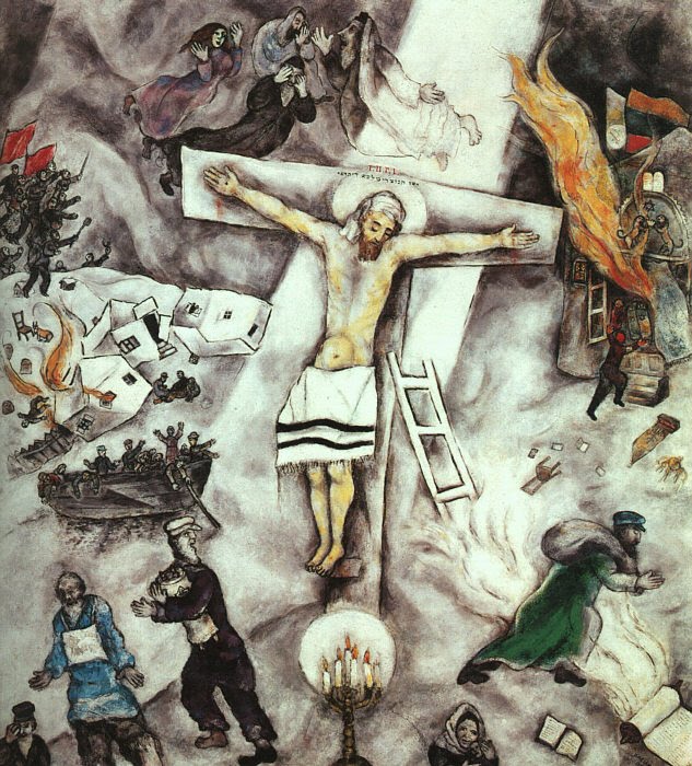 Chagall - White Crucifixion Chagall, A Crucificação