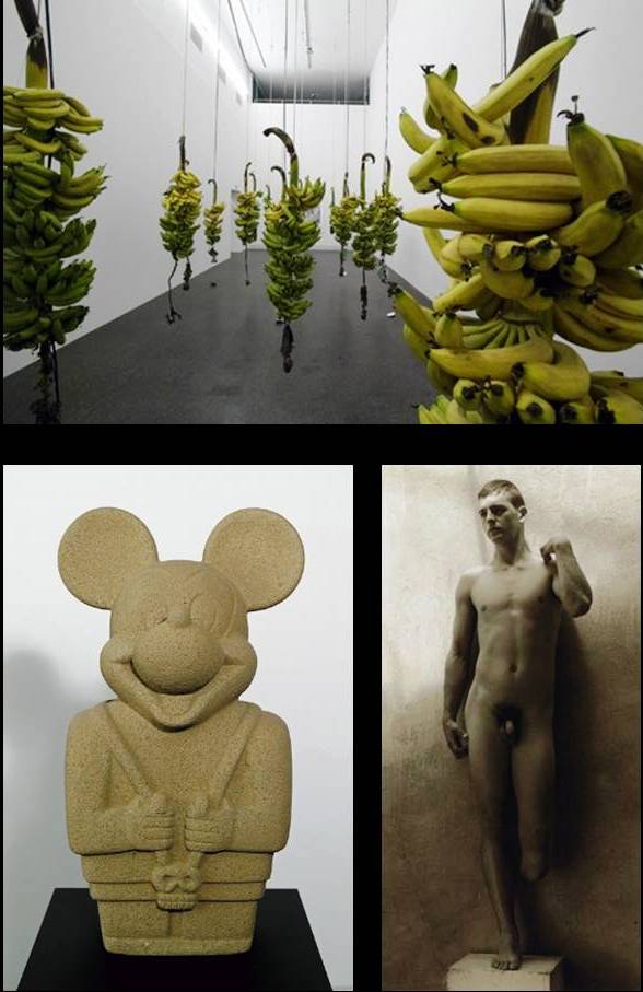 Detalhes das obras citadas. Exposição Cantos, Cuentos Colombianos.