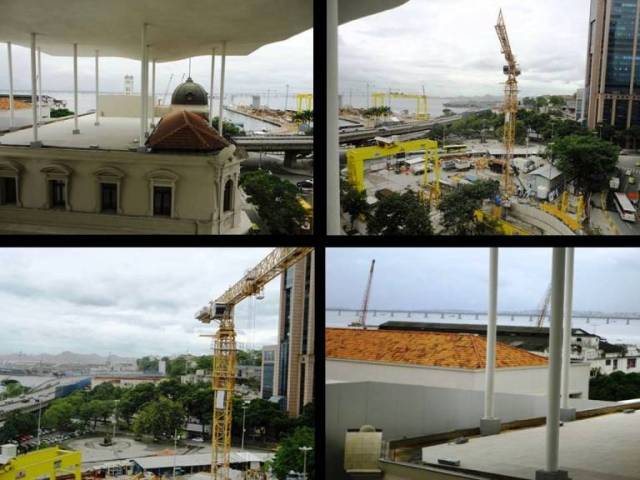 Parte do que se vê do terraço do Museu. A Escola do Olhar parte da realidade.