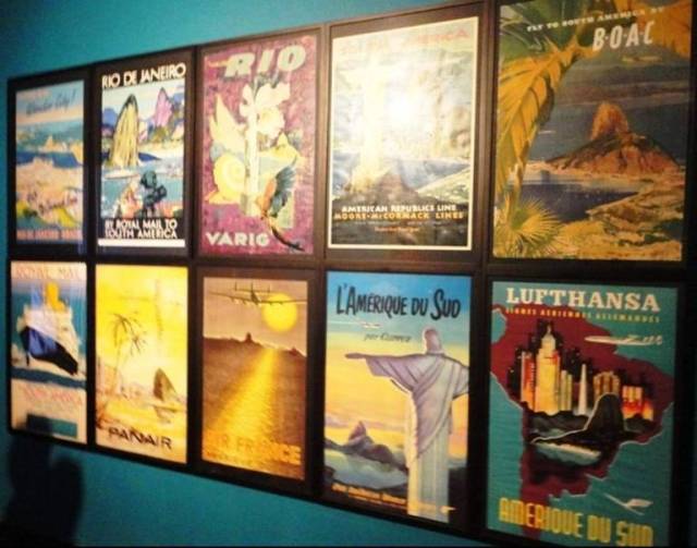 Rio de Imagens. Cartazes de companhias aéreas divulgam a cidade.