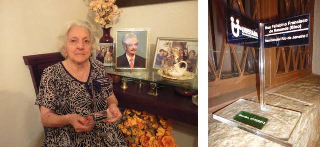 MAMAE E PLACA COMEMORATIVA