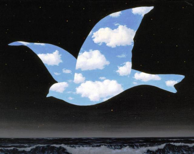 Rene MagritteThe Kiss-1951