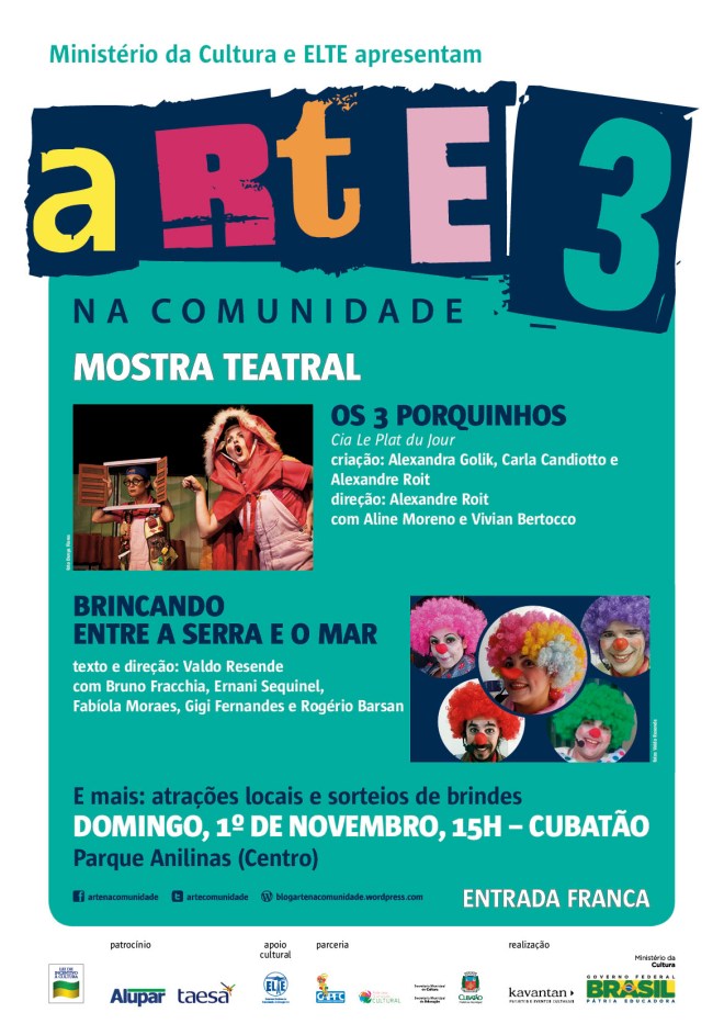 1 - arte na comunidade 3_mostra teatral_Cubatao
