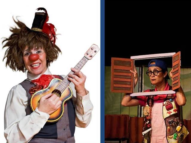 Palhaça Rubra e Os Três Porquinhos no encerramento da mostra. Foto: divulgação.