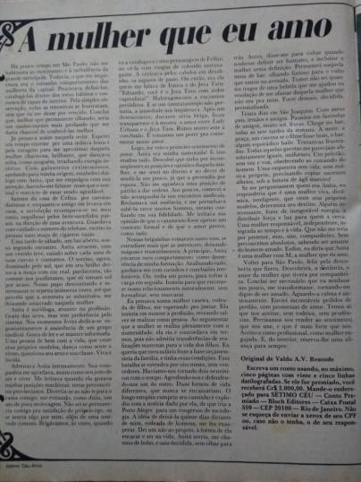 a mulher que eu amo